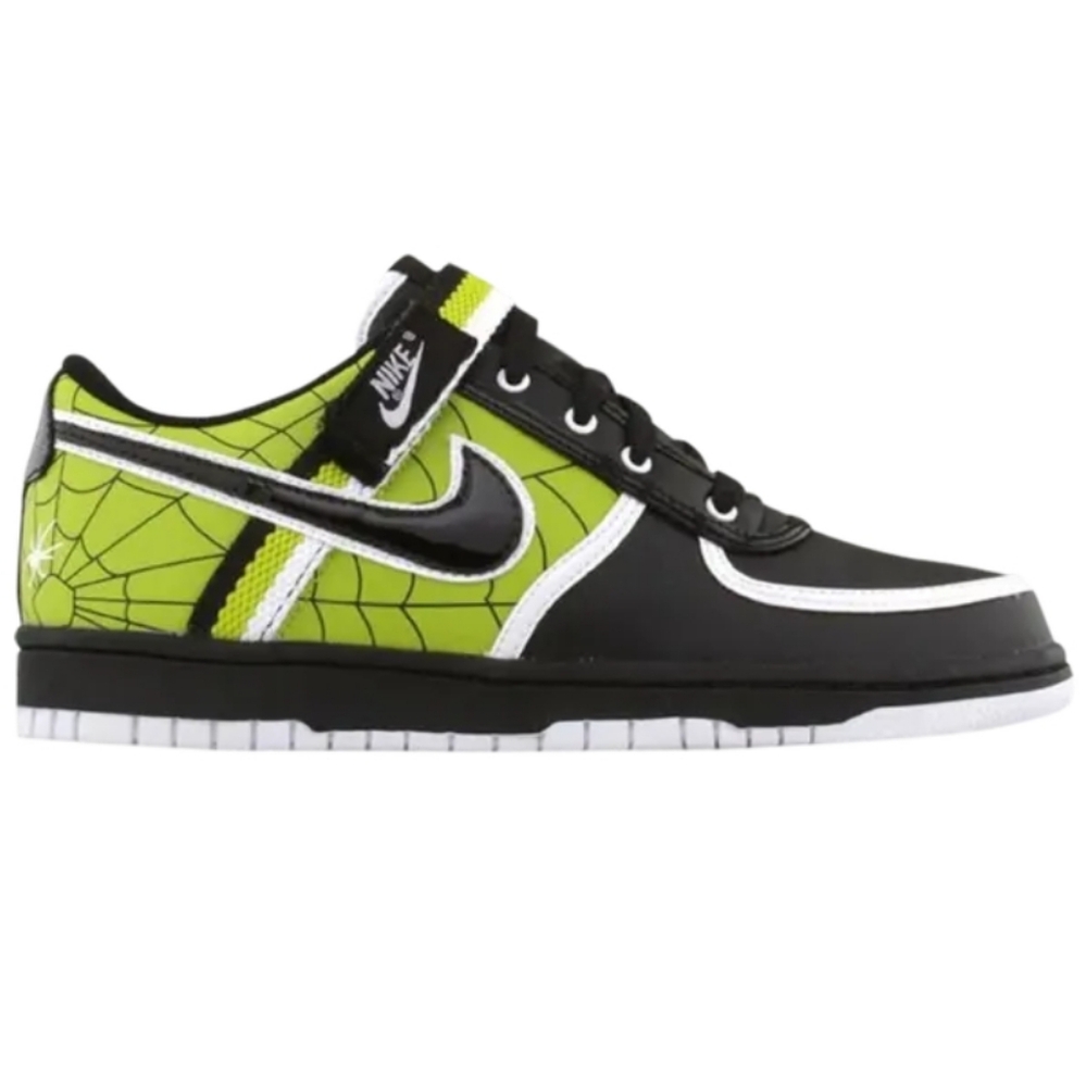 New 2008 Nike Vandal Low ‘Glow In The Dark Spiderweb’ 6.5Y/8W Halloween Rare